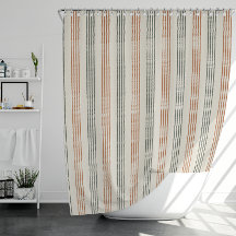 Terracotta Sage Modern Stripe Boho