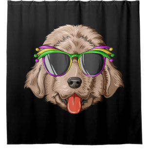 Cortina De Ducha Terranova con gafas y mascarillas presentes