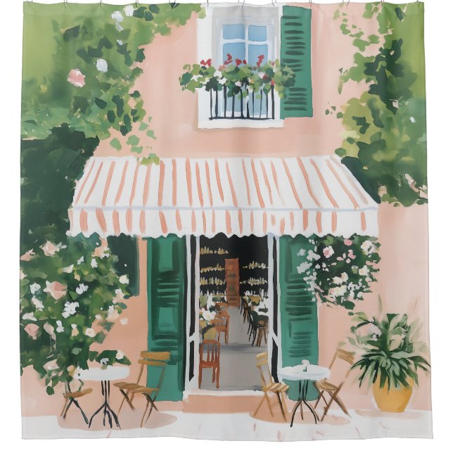 Cortina De Ducha Terraza tranquila en Roma (Anverso)