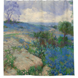Cortina De Ducha Texas Landscape With Bluebonnets Julian Onderdonk