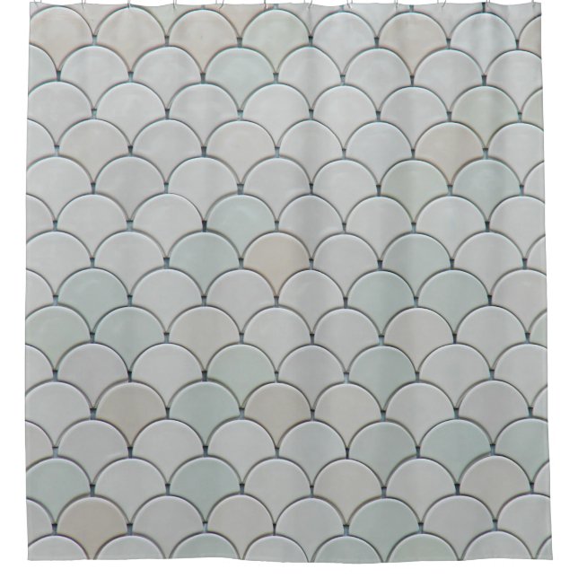 Cortina De Ducha Textil gráfico gris (Anverso)