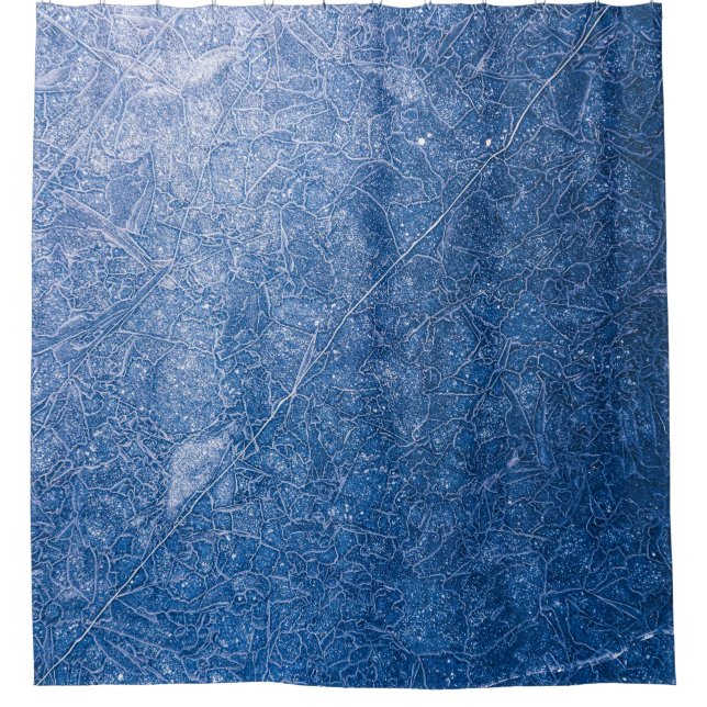 Cortina De Ducha Textos florales en blanco y negro (Anverso)