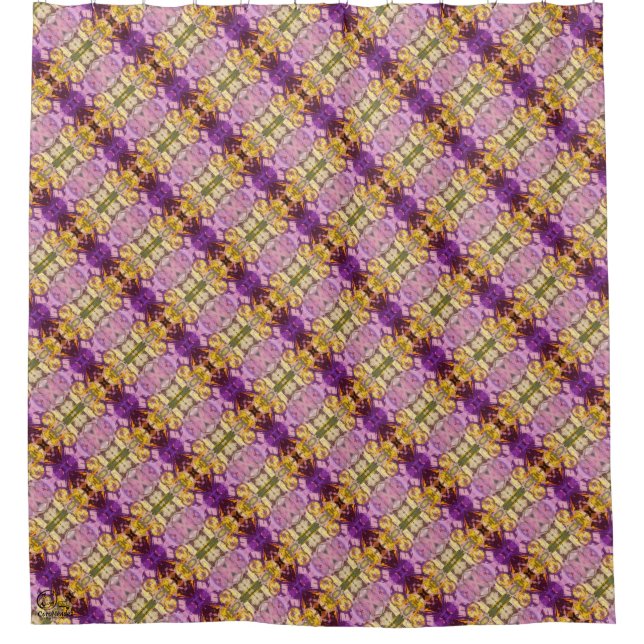 Cortina De Ducha Textura #2.0 de la obra Piña (Anverso)