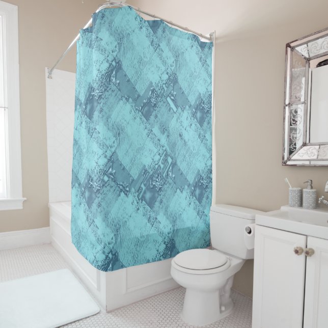 Cortina De Ducha Textura, agua y hielo. (In situ)