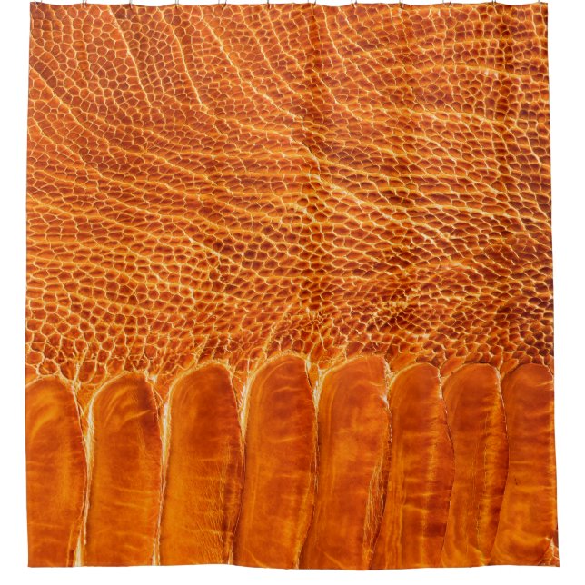 Cortina De Ducha Textura de cuero de avestruz (Anverso)