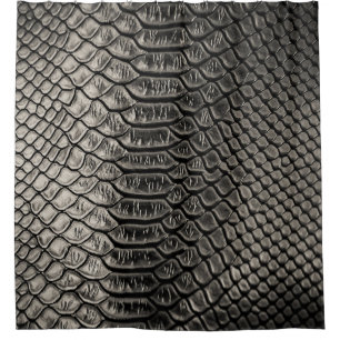 Cortina De Ducha Textura de cuero negro, uso de fondo.