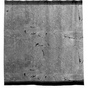 Cortina De Ducha Textura de hormigón gris de vintage