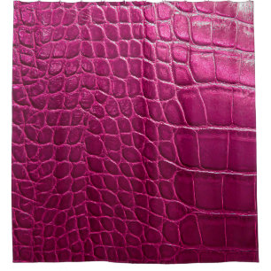 Cortina De Ducha Textura de piel de cocodrilo rosa