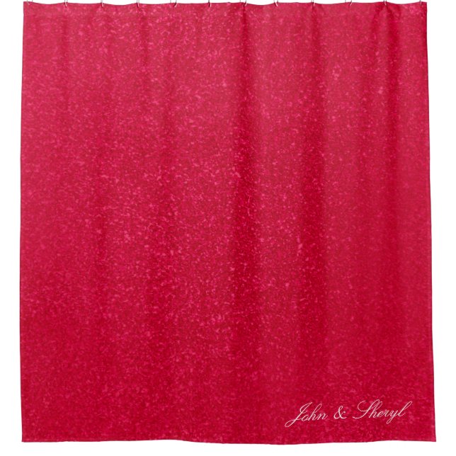 Cortina De Ducha Textura del resumen rojo profundo del personalizab (Anverso)