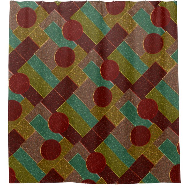 Cortina De Ducha textura metalizado de bronce (Anverso)