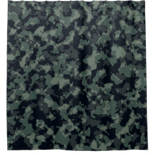 Cortina De Ducha Textura militar de camuflaje