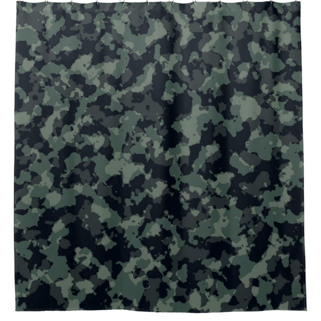 Cortina De Ducha Textura militar de camuflaje (Anverso)