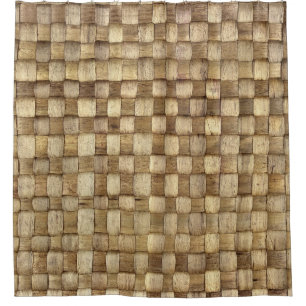 Cortina De Ducha Textura sin inconvenientes de la canasta artesanal