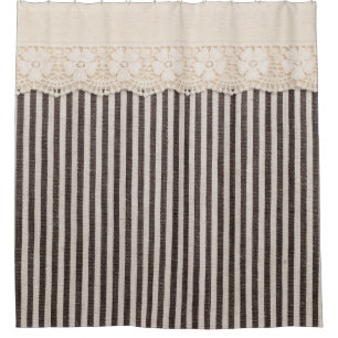 Cortina De Ducha Textura textil de tela de encaje, patrón de fondo.