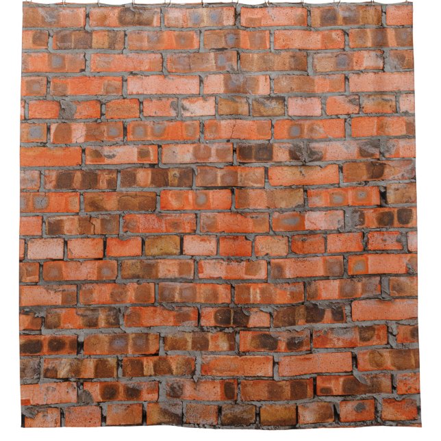 Cortina De Ducha Texture of an old brick wall closeupaged,architect (Anverso)