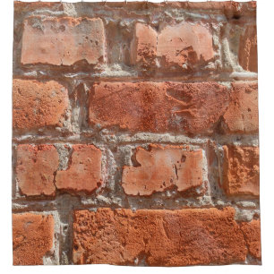 Cortina De Ducha Texture of old weathered brick. Background of old 