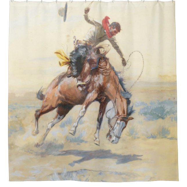 Cortina De Ducha The Bucker 1904 Charles Marion Russell (Anverso)