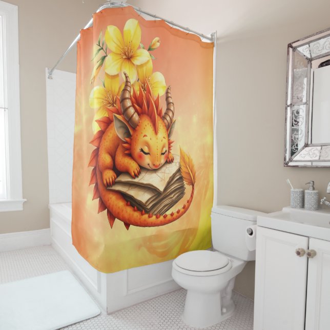 Cortina De Ducha The Little Mystic Dragon.  (In situ)