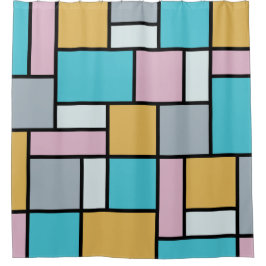 Cortina De Ducha Theo Van Doesburg - Composición XVII