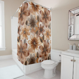 Cortina De Ducha Tie Dye Autumn Floral