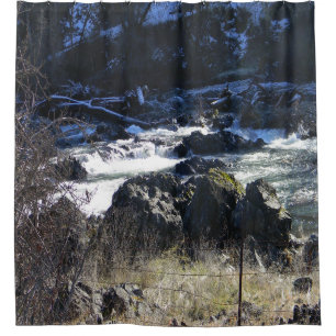 Cortina De Ducha Tiempo de invierno en Hayfork, California