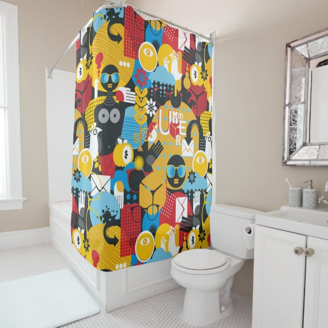 Cortina De Ducha Tiempo de verano (In situ)