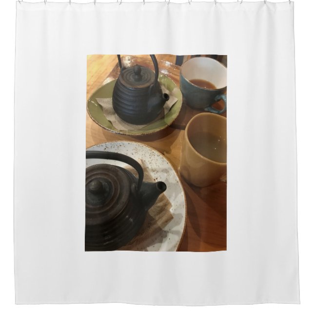 Cortina De Ducha Tiempo para el té (Anverso)