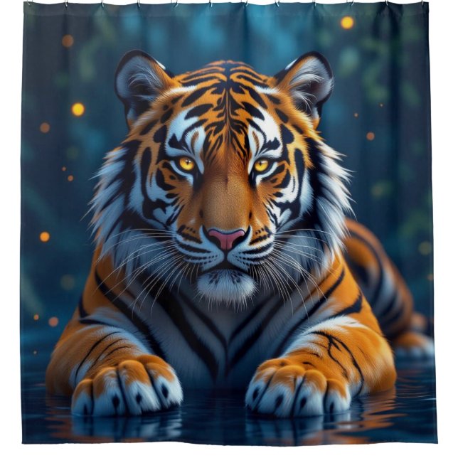 Cortina De Ducha „Tiger – König des Dschungels“ (Anverso)