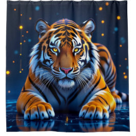 Cortina De Ducha „Tiger – König des Dschungels“