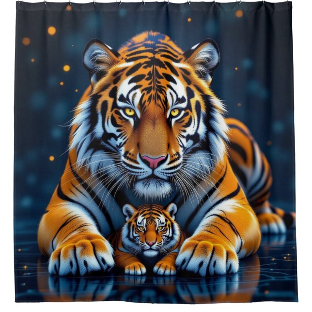 Cortina De Ducha „Tiger – König des Dschungels“ (Anverso)