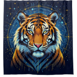 Cortina De Ducha „Tiger – König des Dschungels“