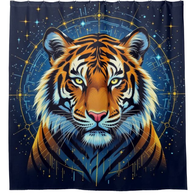 Cortina De Ducha „Tiger – König des Dschungels“ (Anverso)