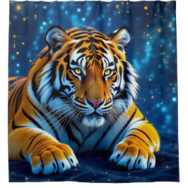 Cortina De Ducha „Tiger – König des Dschungels“