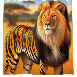 Cortina De Ducha Tigre de león