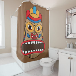 Cortina De Ducha tiki hawaiano