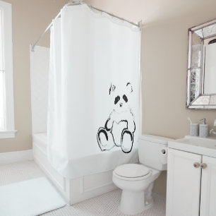 Cortina De Ducha tinta panda