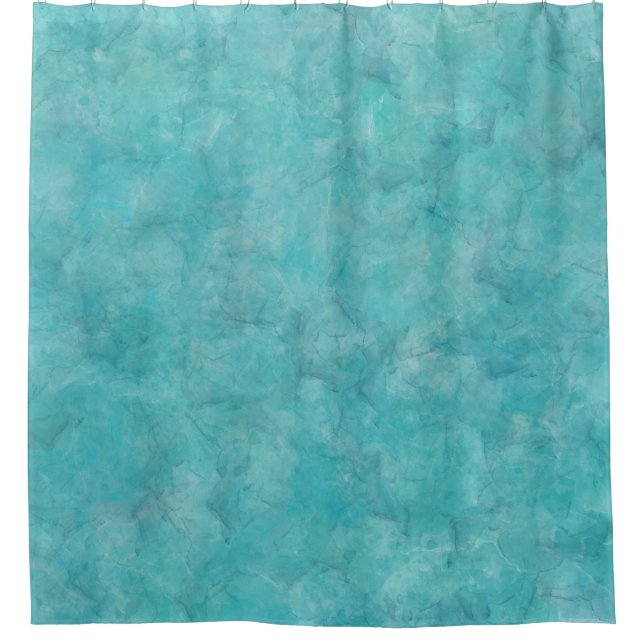 Cortina De Ducha Tinte acuarela azul aqua tranquilo (Anverso)