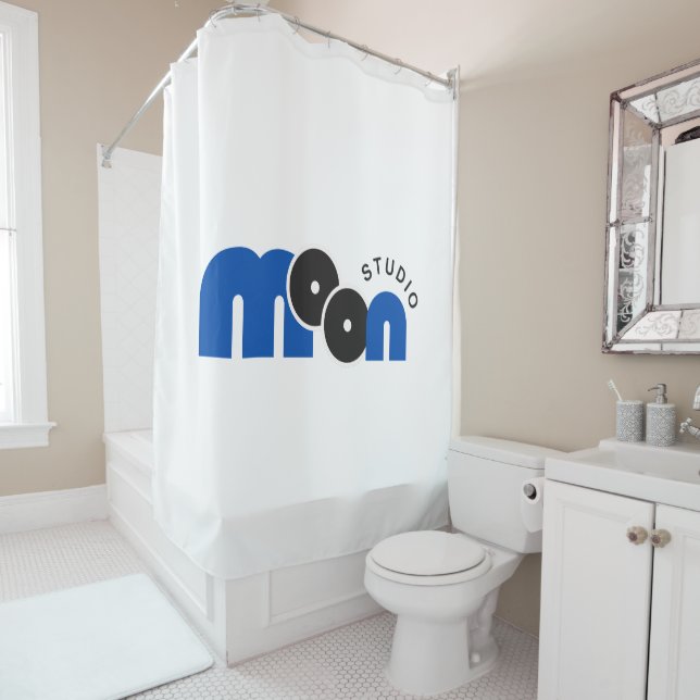 Cortina De Ducha Tipografía lunar (In situ)