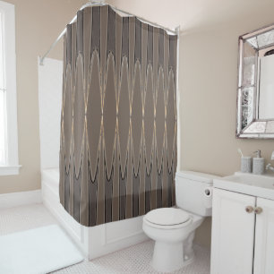 Cortina De Ducha Tiras Bloat - Brown