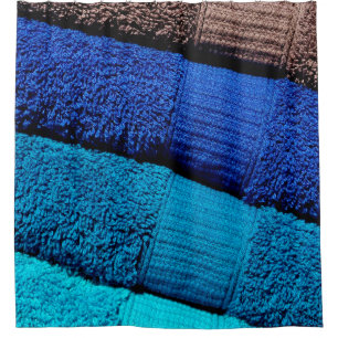 Cortina De Ducha Toallas azul turquesa gris