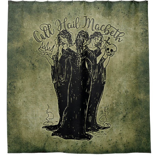 Cortina De Ducha Todas las brujas Hail Mabeth (Anverso)