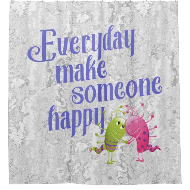 Cortina De Ducha Todos hacen feliz a alguien MONSTRUO (Anverso)