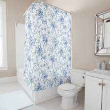 Toile Francés Floral Azul