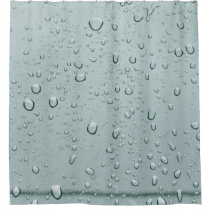 Cortina De Ducha Toma de macro gotas de agua