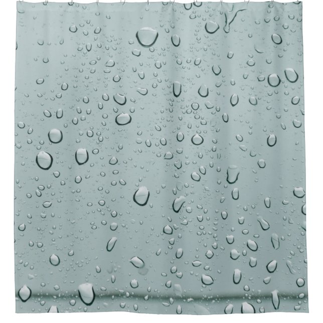 Cortina De Ducha Toma de macro gotas de agua (Anverso)