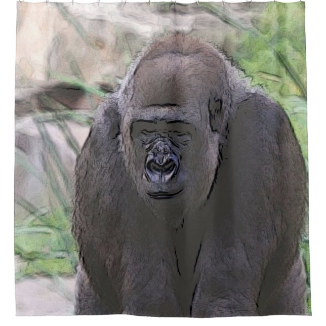 Cortina De Ducha toony Gorilla (Anverso)