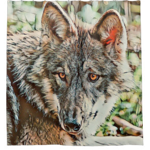 Cortina De Ducha toony wolf