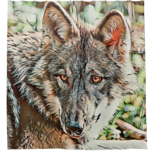 Cortina De Ducha toony wolf (Anverso)