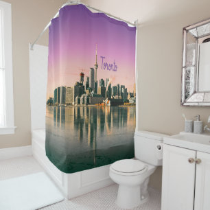 Cortina De Ducha Toronto Capital de Ontario Canada City Skyline