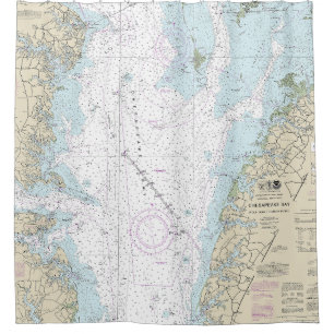 Cortina De Ducha Trampa de lobo a gráfico naumático de Smith Point